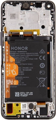 Honor Οθόνη mit Touchscreen und Rahmen für Honor 50 Lite (Schwarz)