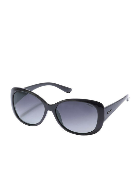 Polaroid Sonnenbrillen mit Schwarz Rahmen und Schwarz Verlaufsfarbe Polarisiert Linse P8317 KIH/IX