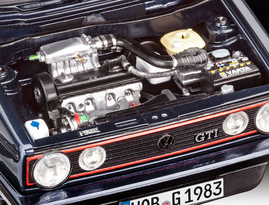 Revell Volkswagen 35 Years Golf 1 GTi Pirelli Modeling Figure Car 118 Pieces in Scale 1:24 15.5cm.