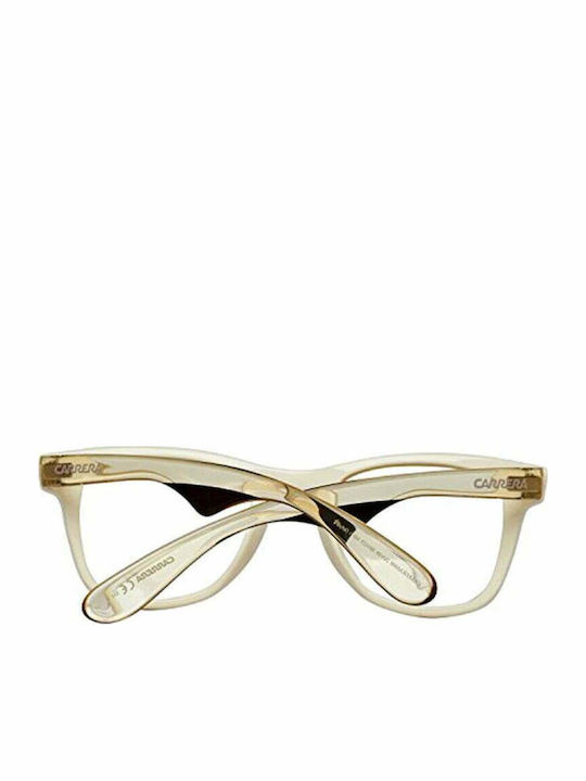 Carrera Unisex Sunglasses with White Horn-Rimmed Frame and Grey Lens 6000 2UY
