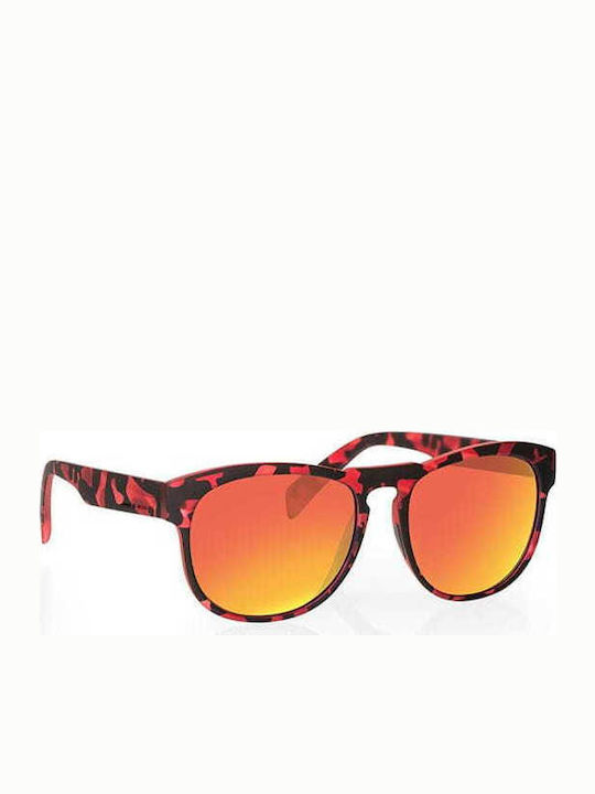 Italia Independent Women's Sunglasses with Red Plastic Frame and Orange Mirror Lens 0902.142.000