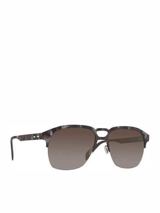 Italia Independent Herren Sonnenbrille mit Gray Metall Gestell