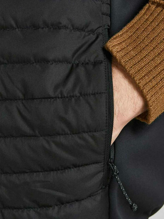 Ärmellos Jacke Puffer Schwarz