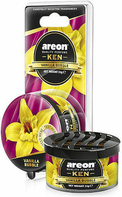 Areon Car Air Freshener Can Console/Dashboard Ken Blister Vanilla Black 35gr