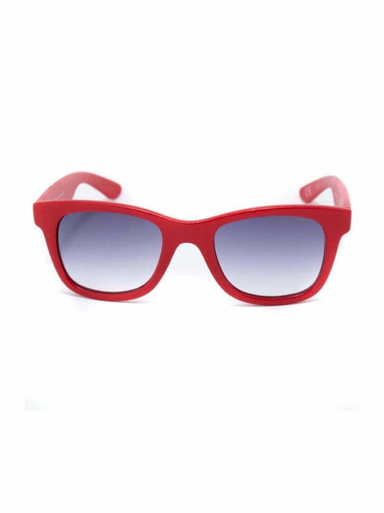 Italia Independent Men's Sunglasses with Red Plastic Frame and Blue Lens 0090C.053.000