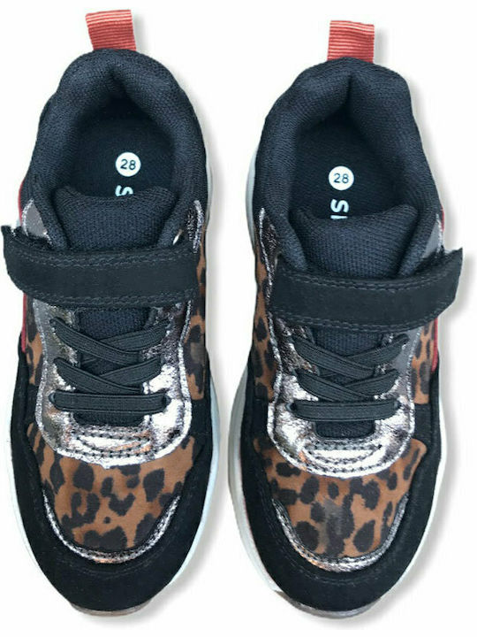 Kinder Sneakers mit Klettverschluss Schwarz