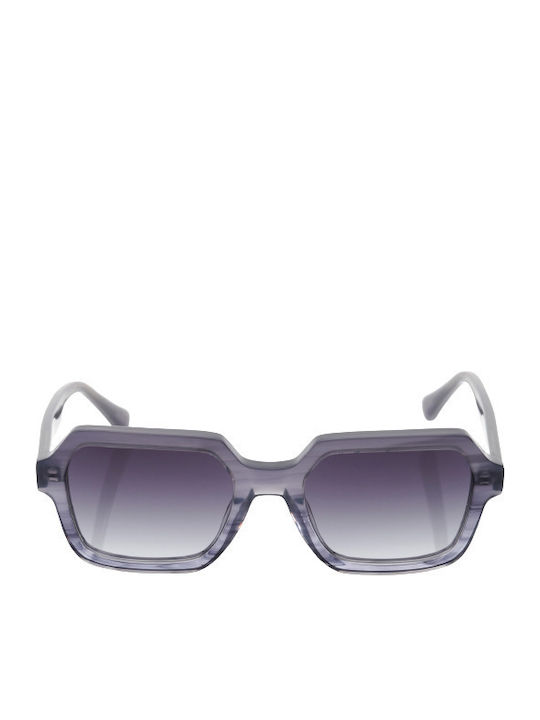 Hawkers Minimal Women's Sunglasses with Gray Plastic Frame and Gray Gradient Lens
