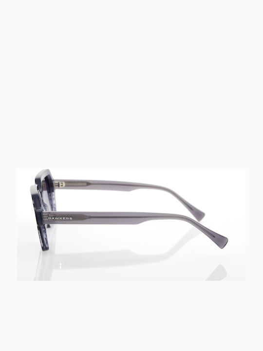 Hawkers Minimal Women's Sunglasses with Gray Plastic Frame and Gray Gradient Lens