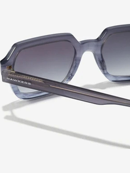 Hawkers Minimal Women's Sunglasses with Gray Plastic Frame and Gray Gradient Lens