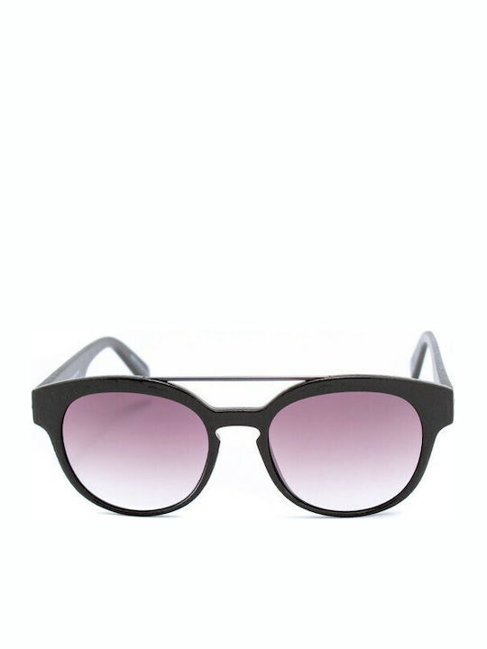 Italia Independent Sunglasses Μαύρα with Mixed Frame & Purple Lens