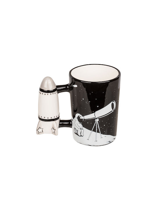 Spaceman Tasse Keramik Schwarz 1Stück