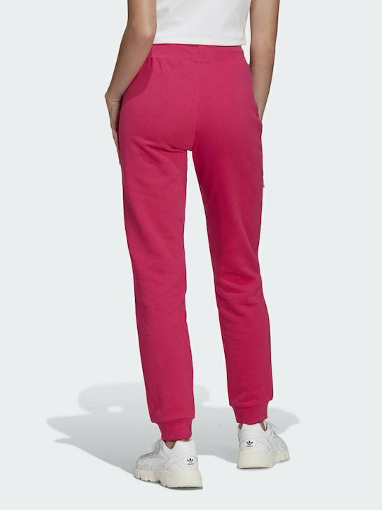 adidas Essentials Adicolor Slim Παντελόνι Φόρμας Real Magenta