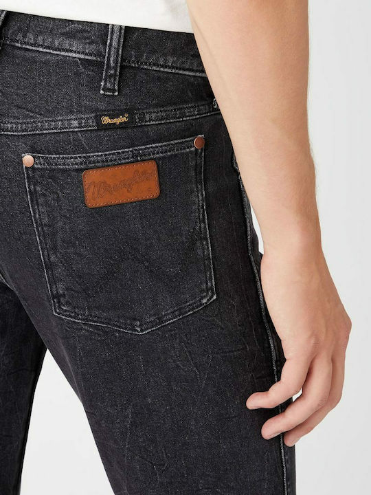 Larston Men's Elastic Slim Fit Jeans Black