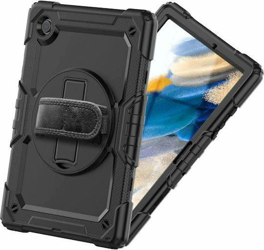 Tech-Protect Flip Cover Durabilă Neagră (Galaxy Tab A8)