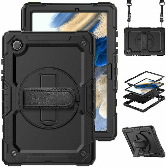 Tech-Protect Flip Cover Durabilă Neagră (Galaxy Tab A8)