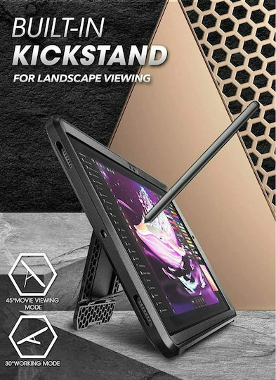 Supcase Unicorn Beetle Pro Flip Cover Ανθεκτική Μαύρη (Galaxy Tab A8)