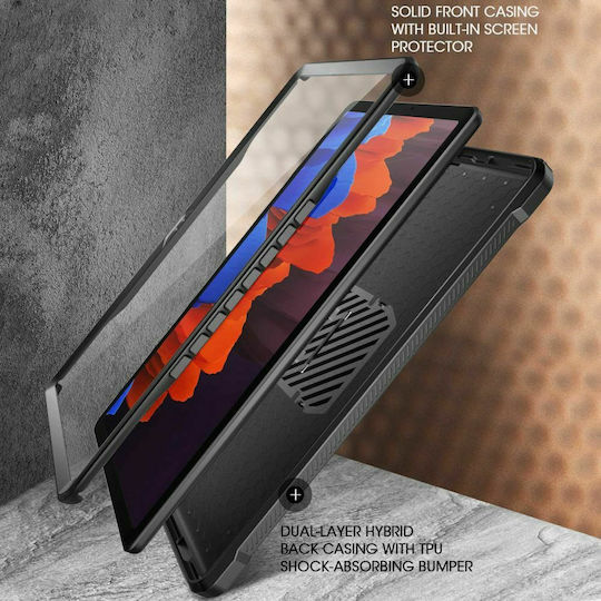 Supcase Unicorn Beetle Pro Flip Cover Ανθεκτική Μαύρη (Galaxy Tab A8)