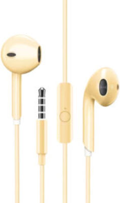 Leewello EJ-064 Earbuds Handsfree με Βύσμα 3.5mm Κίτρινο