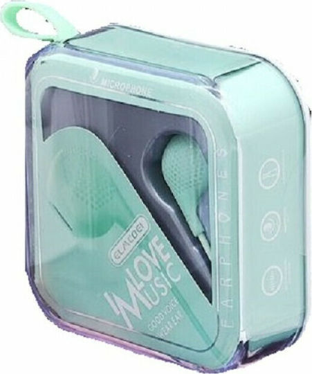 EV193 Earbuds Handsfree Headphones with Connector 3.5mm Green