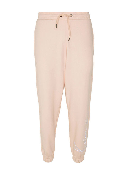 Pantaloni de trening cu Elastic Roz