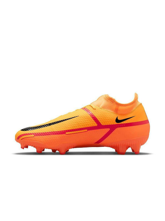 Nike Phantom GT2 Academy DF MG Χαμηλά Ποδοσφαιρικά Παπούτσια με Τάπες Πορτοκαλί