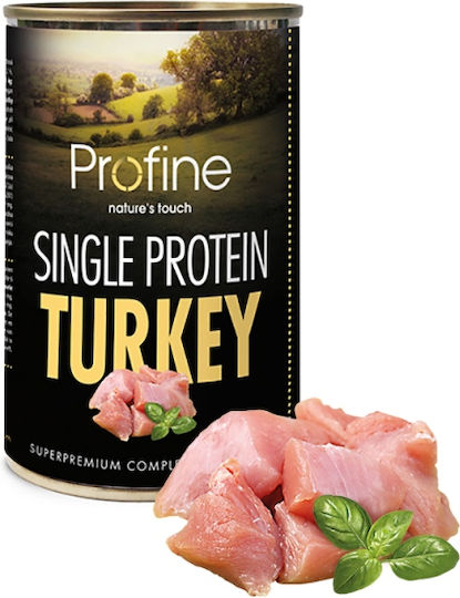 Profine Single Protein Wet Food Dogs in Cans with Turkey Grain-Free 400gr