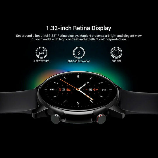 Kospet Magic 4 46mm Αδιάβροχο Smartwatch με Παλμογράφο (Ροζ)