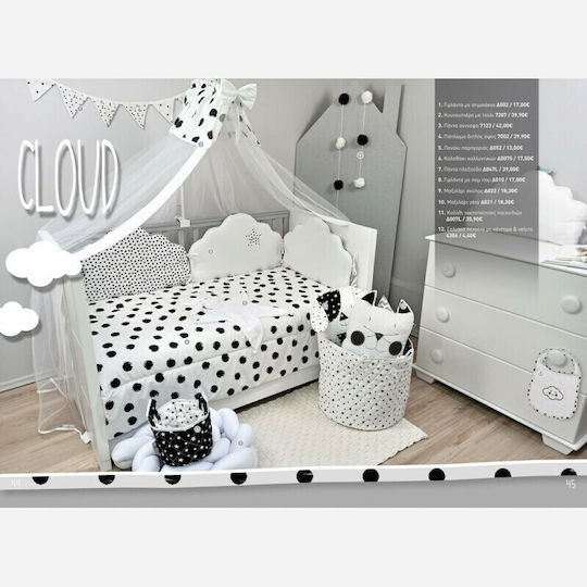 Baby Star Cloud Πάντα Κλασική Εσωτερική Λευκή 40x190cm