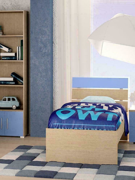 Note Kids Bed Classic Single Blue for Mattress 90x190cm