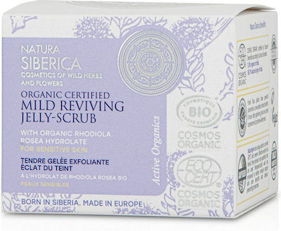 Natura Siberica Mild Reviving Jelly Scrub Προσώπου σε Gel για Ευαίσθητες Επιδερμίδες 50ml 200gr