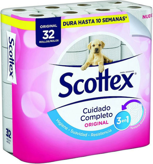 Scottex Toilet Paper Original 32 Rolls 2-Ply