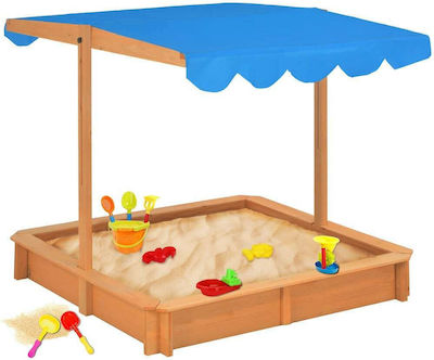 vidaXL Sandbox made of Wood 115x115x115cm.