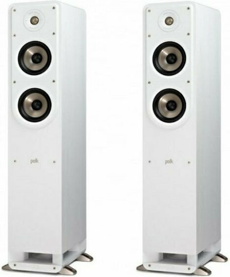Polk Audio S50 Ηχείο Hi-Fi Δαπέδου 150W 2 Δρόμων Π26.04xΒ27.94xΥ95εκ. Λευκό