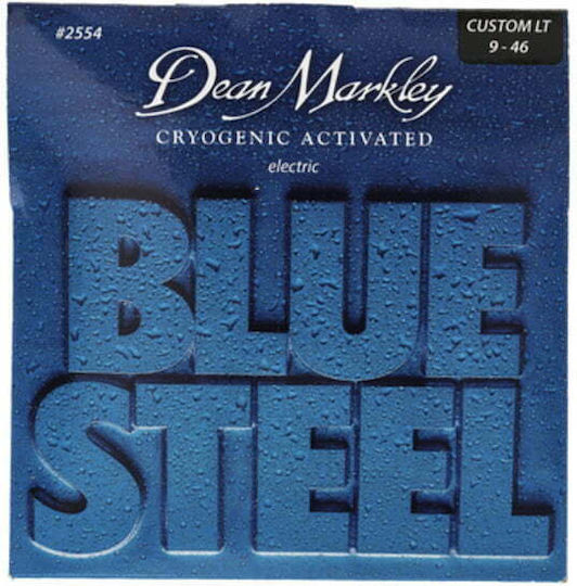 Dean Markley Blue Electric Set of Steel Electric Guitar Strings 9 - 46 Custom Light
