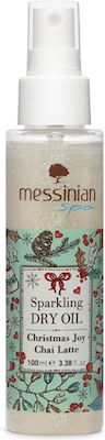 Messinian Spa Christmas Joy Chai Latte Ξηρό Βερικοκέλαιο με Λάμψη 100ml