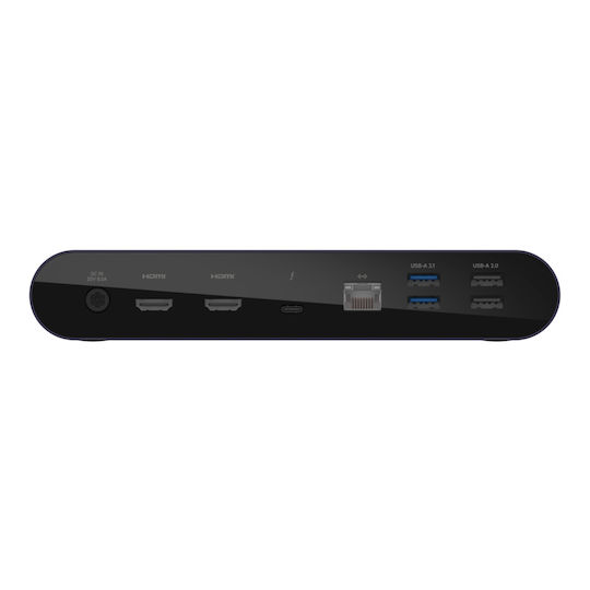 Belkin Connect Thunderbolt 4 Docking Station με HDMI 4K PD Ethernet και συνδεση 2 Οθονών Ασημί