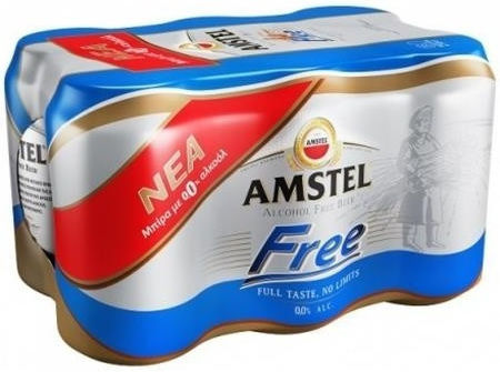 Amstel Free Ниско съдържание на алкохол Кутия 6x330мл