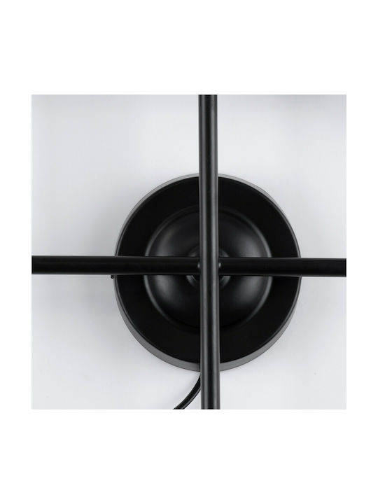 GloboStar Piping Vintage Lamp Wall with Socket E27 Black 40.5x52cm