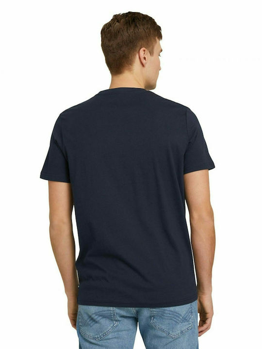 Tom Tailor Ανδρικό T-shirt Blue Captain με 1030034-10668 Sky Στάμπα