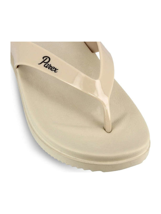 Frauen Flip Flops in Beige Farbe