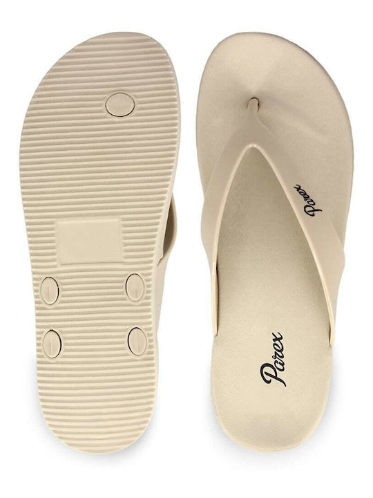Frauen Flip Flops in Beige Farbe