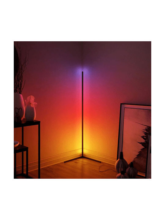 Elvhx LED Φωτιστικό Δαπέδου Υ140xΜ40εκ. με RGB Φως Μαύρο