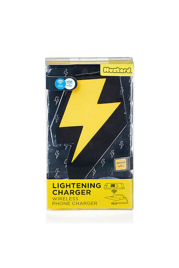 Mustard Wireless Charger (Qi Pad) Blacks (Lightning)