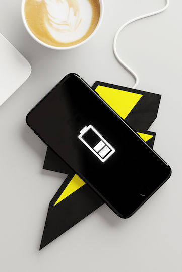 Mustard Wireless Charger (Qi Pad) Blacks (Lightning)