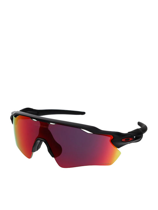 Oakley Radar Ev Path Ανδρικά Γυαλιά Ηλίου με Μαύρο Κοκκάλινο Σκελετό και Μωβ Καθρέφτη Φακό OO9208-46