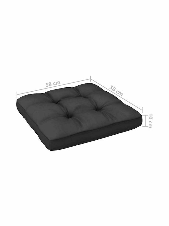 vidaXL Zweisitziges Outdoor-Sofa Hölzernes mit Kissen 70x70x67cm