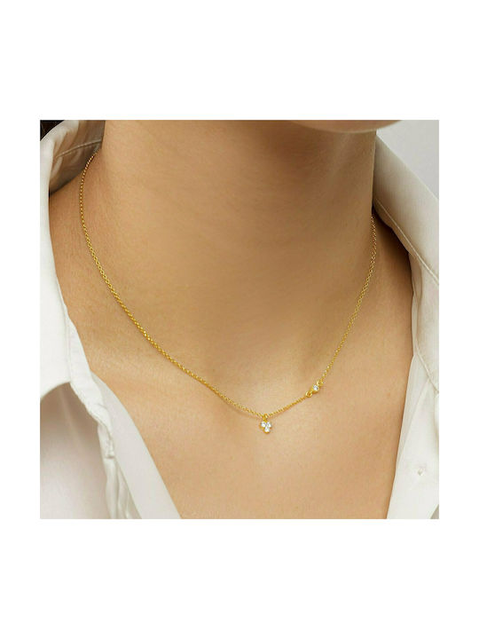 Excite-Fashion Elegant Essence Necklace from Gold Plated Silver