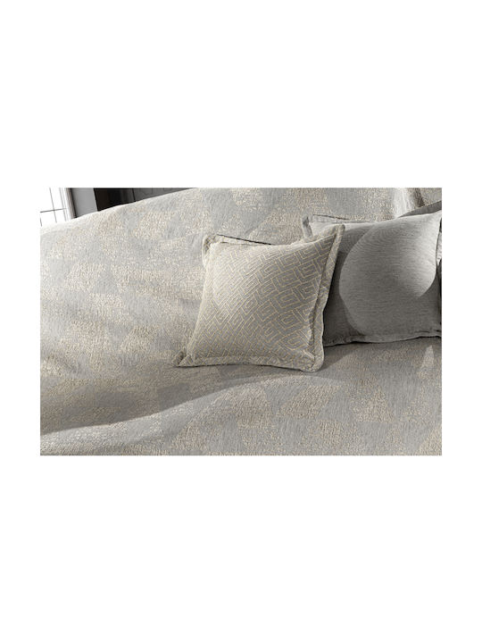 Guy Laroche Decorative Pillow Case Bali from 100% Cotton Natural 50x50cm.