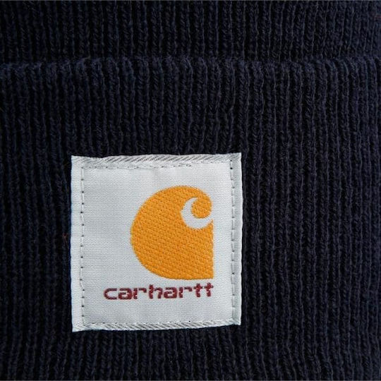Beanie Ανδρικός Σκούφος με Rib Πλέξη σε Navy Μπλε χρώμα