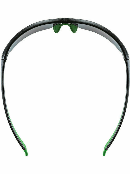 Uvex Sportstyle 215 Men's Sunglasses with Black Plastic Frame and Black Lens S5306172716
